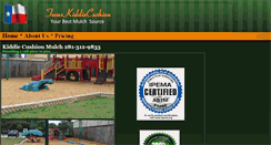 Desktop Screenshot of kiddiecushionmulch.com